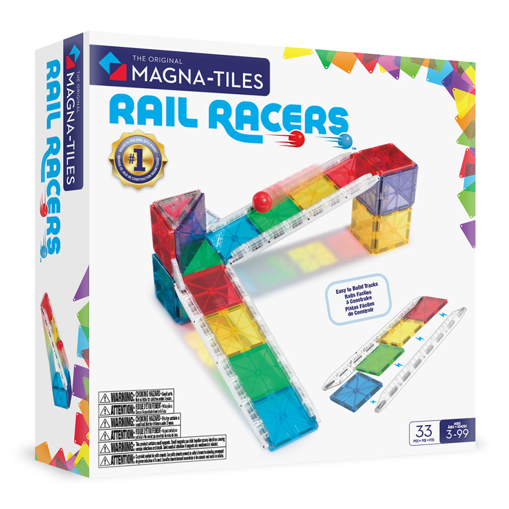Magna-Tiles Magnetisk byggesæt, Kuglebane - 33 dele