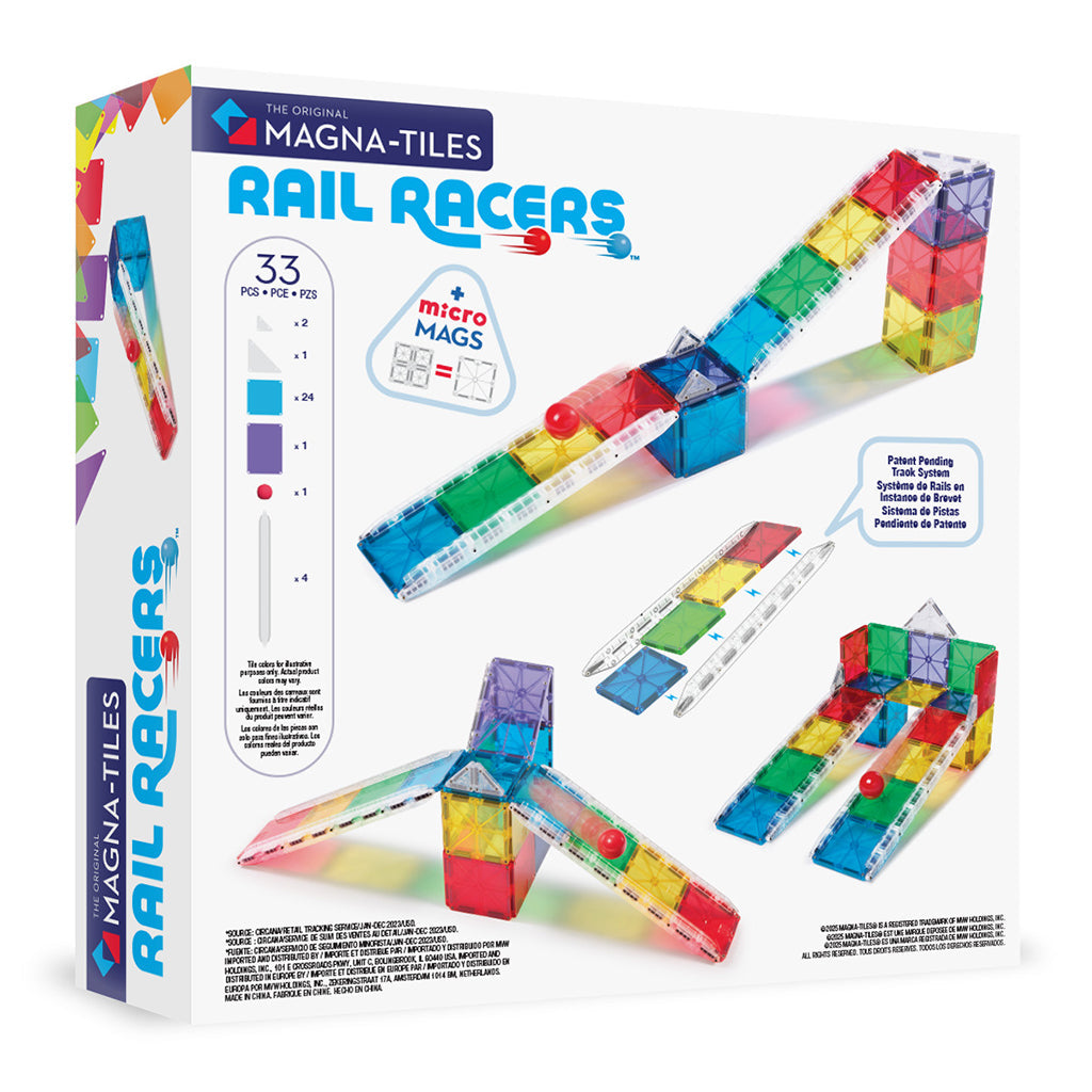 Magna-Tiles Magnetisk byggesett, Kulebane - 33 deler