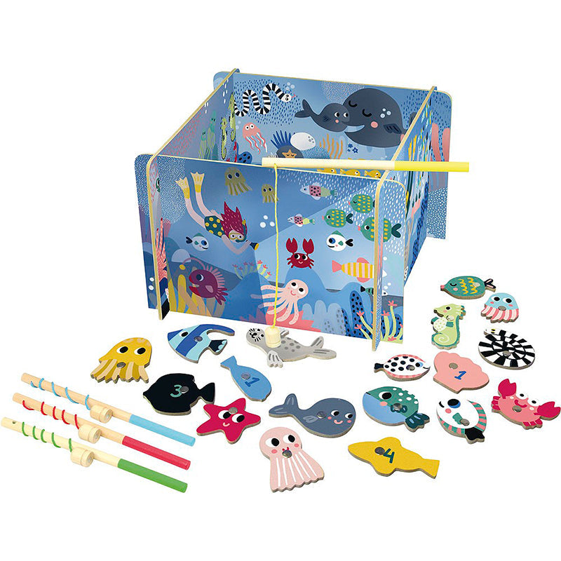 Vilac fiskespill i tre med magneter, Michelle Carlslund - Fiskedam