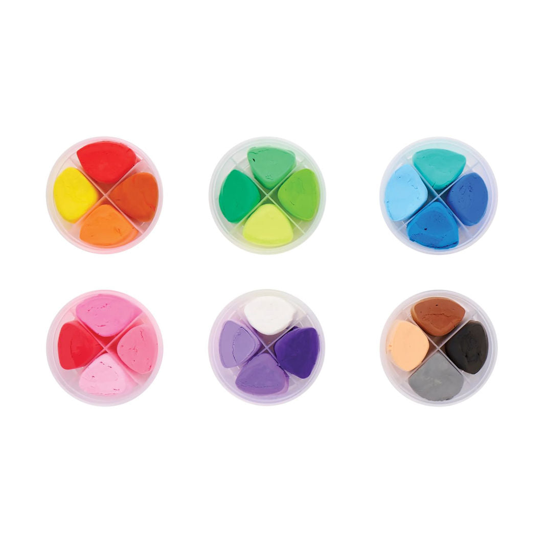Ooly Selvhærdende leire, Deluxe Kit 24 farger – Creatibles