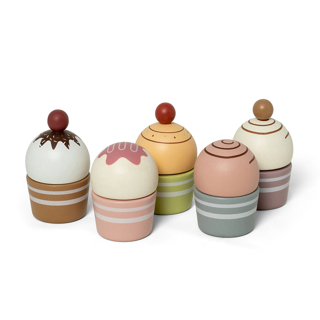 Mamamemo Lekemat i tre, Cupcakes på kakefat