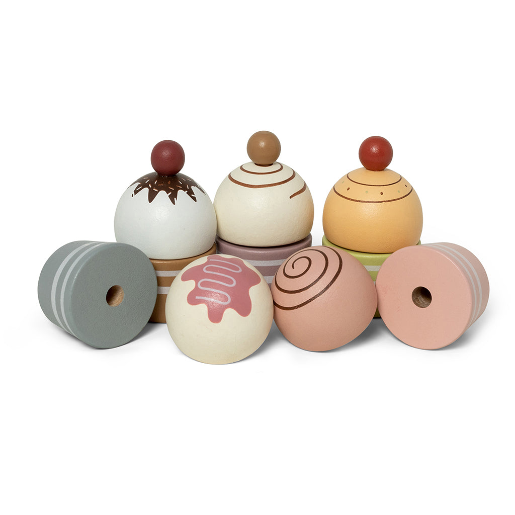 Mamamemo lekemat i tre, Cupcakes på kakefat