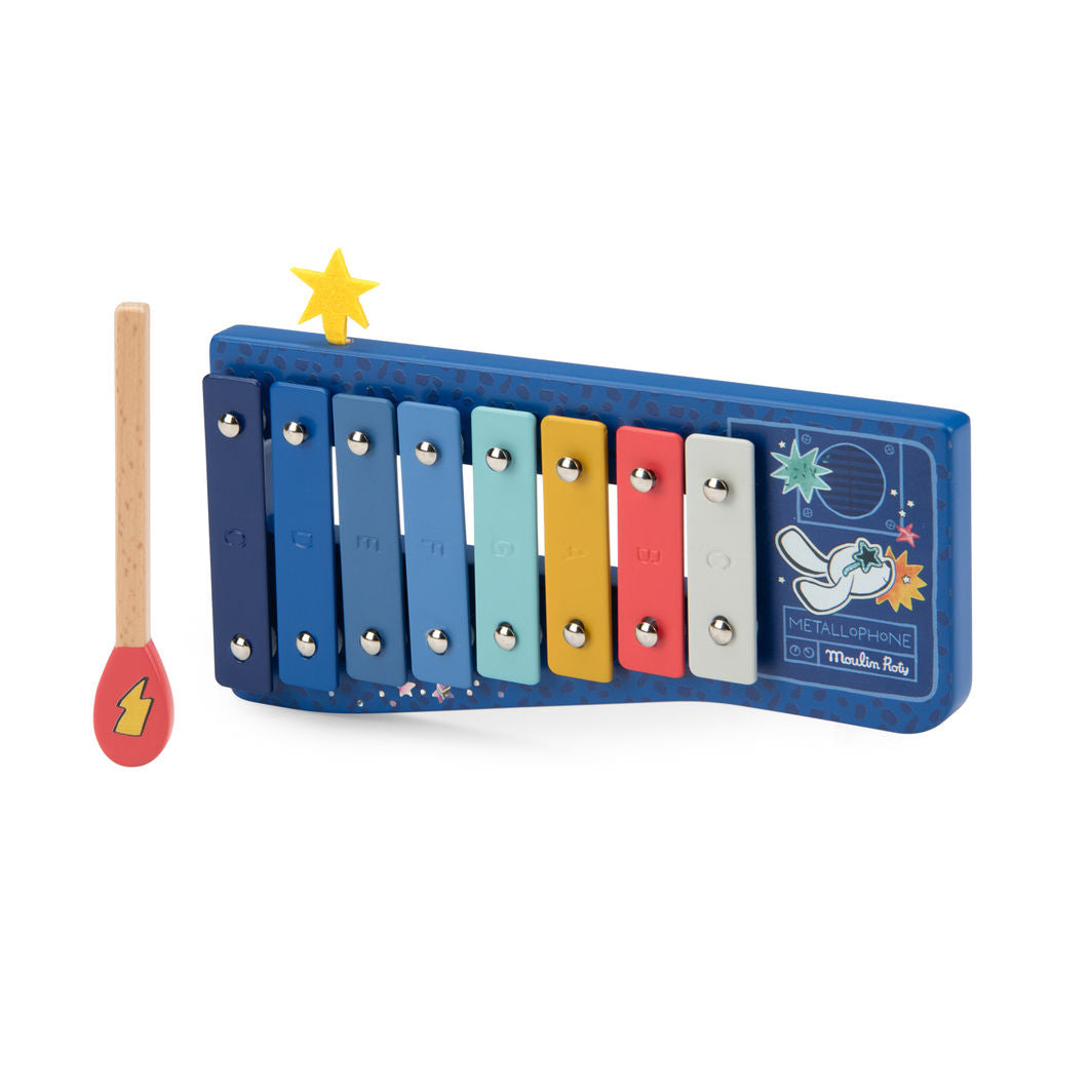 Moulin Roty Musikkinstrument, Xylofon - Puce & Pilou