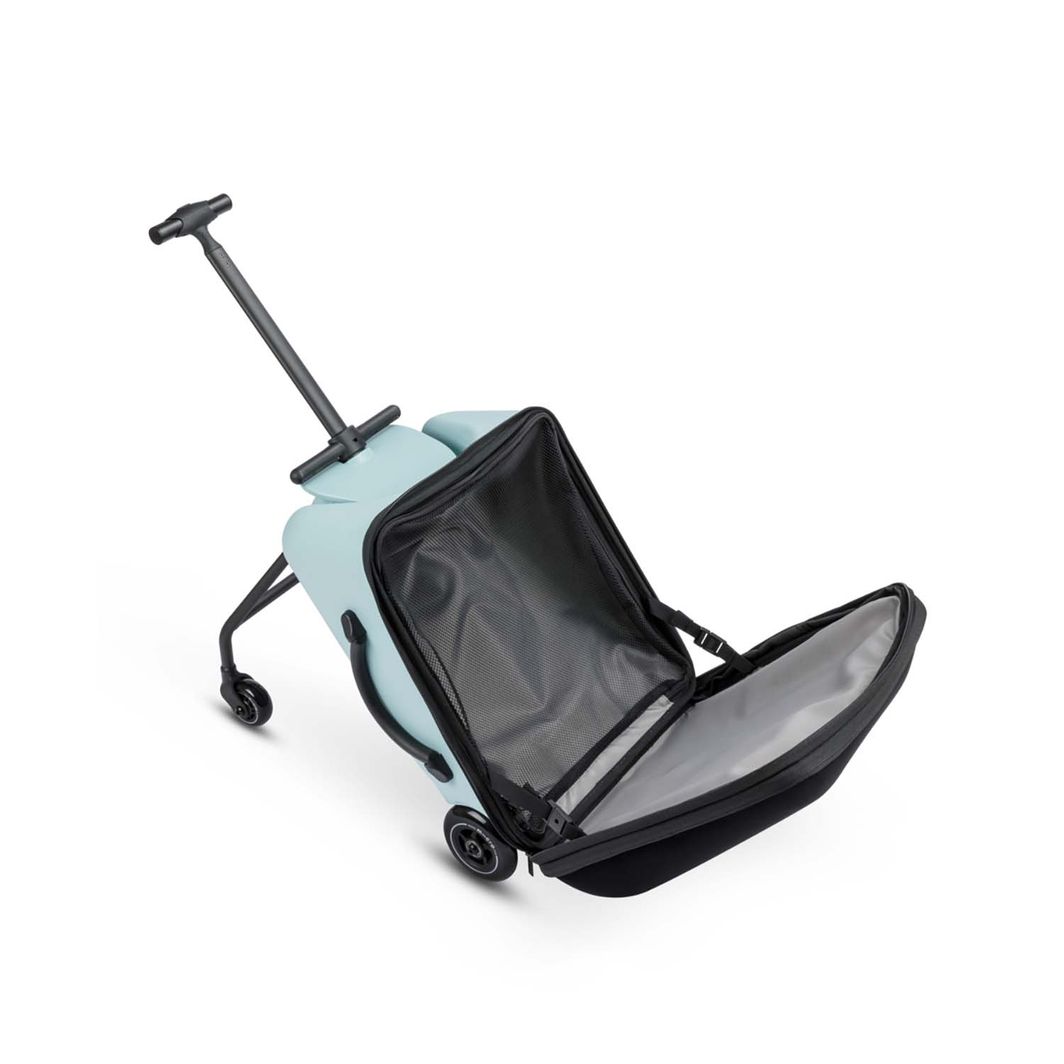 Micro Trolley Eazy Ride-On, koffert barn kan sitte på - Frosty Blue