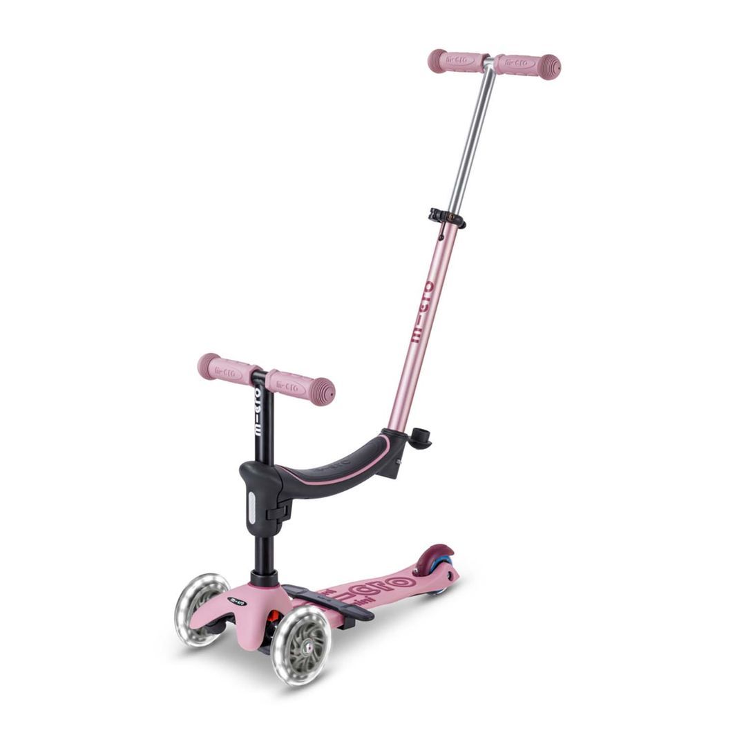 Micro sparkesykkel, Mini Deluxe LED, Rock & Go - Dusty Rose