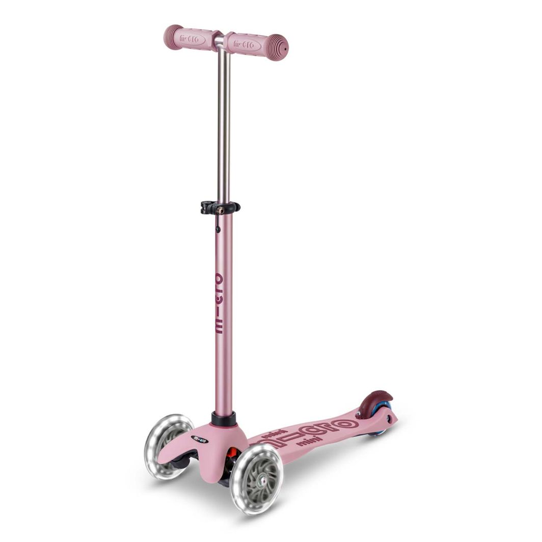Micro sparkesykkel, Mini Deluxe LED, Rock & Go - Dusty Rose