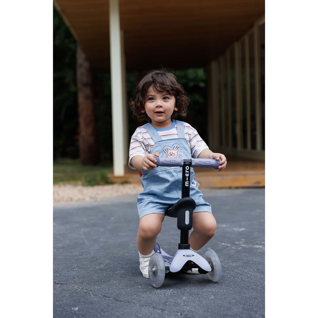 Micro sparkesykkel, Mini Deluxe LED, Rock & Go - Dusty Rose