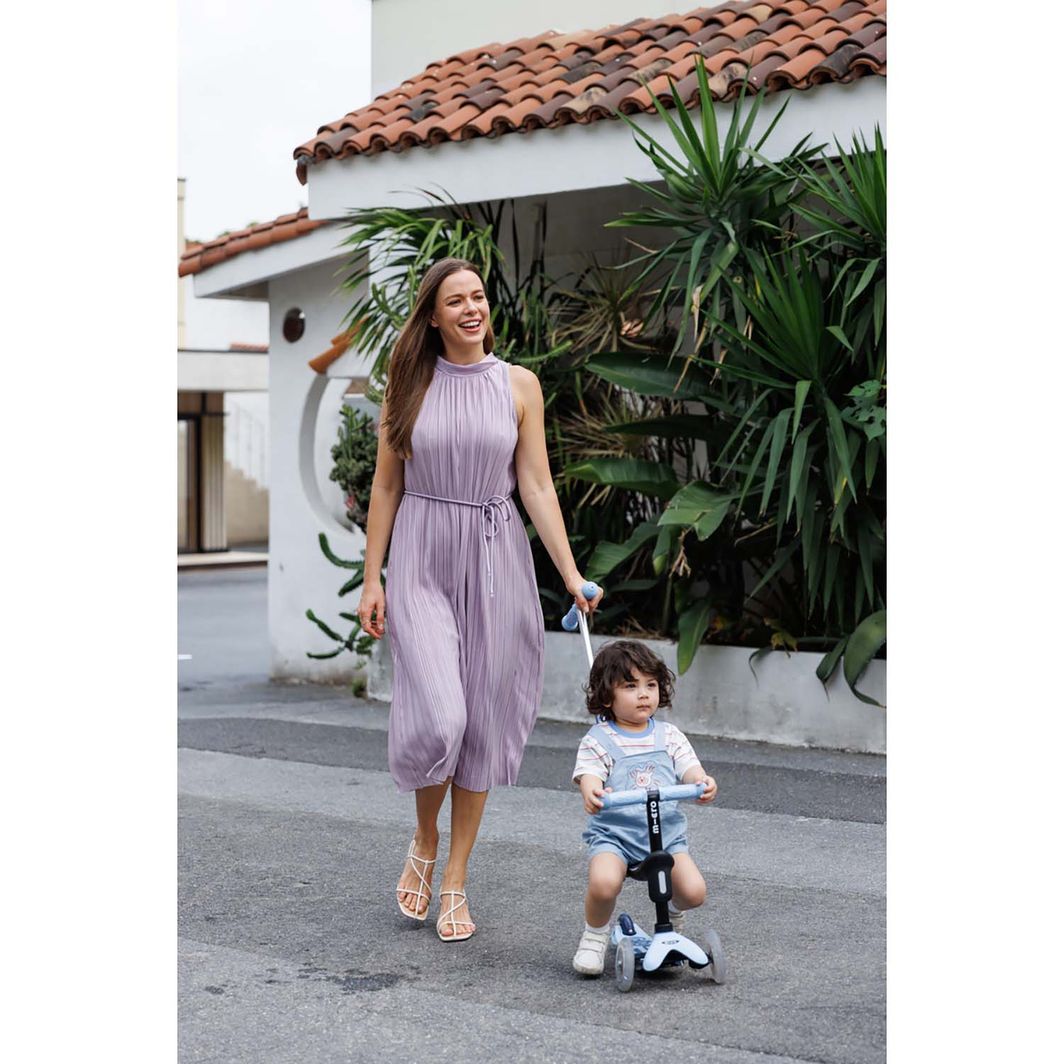 Micro sparkesykkel, Mini Deluxe LED, Rock & Go - Ocean Slate