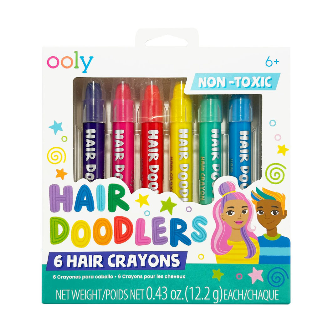 Ooly Hårmaling 6 stk, Hair Doodlers