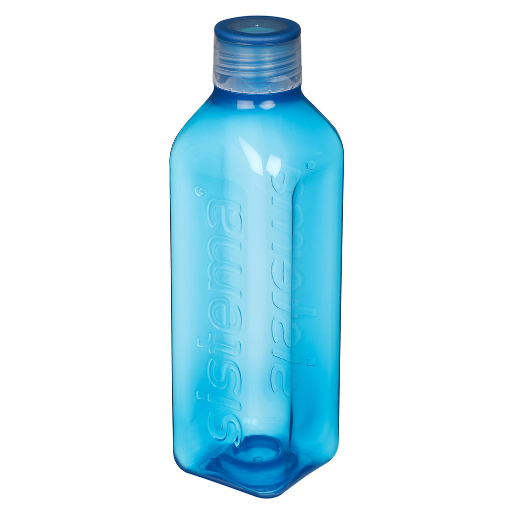 Sistema drikkedunk, Square bottle, 1 L - Ocean blue
