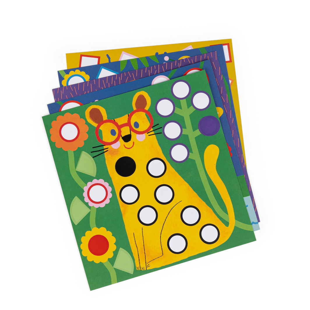 Moulin Roty - Klistremerker 300 stk - Geometri - Les Toupitis