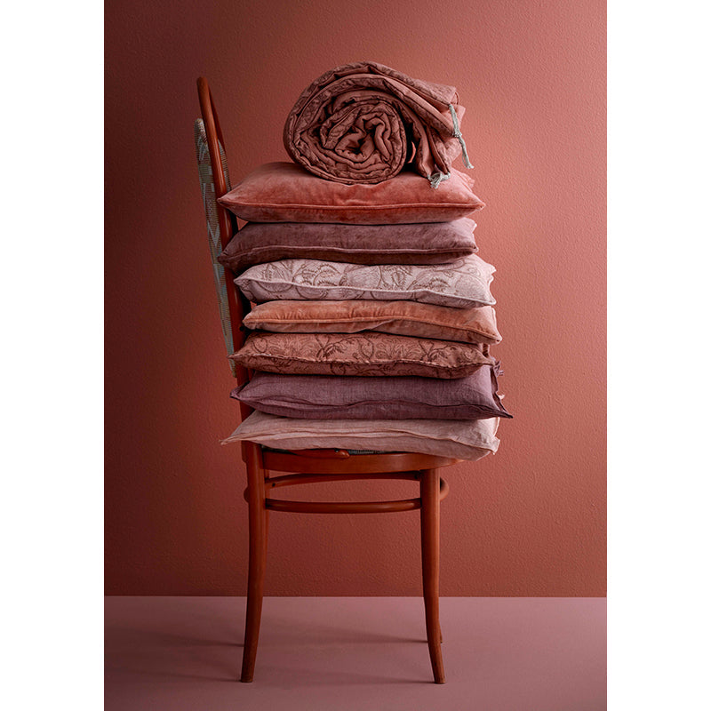 Bungalow putetrekk i velur, 50 x 50 cm - Nude