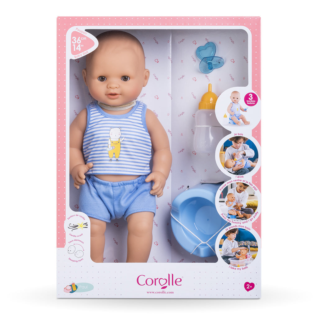 Corolle babydukke Mon Grand 36 cm, Paul – badedukke som kan drikke og tisse