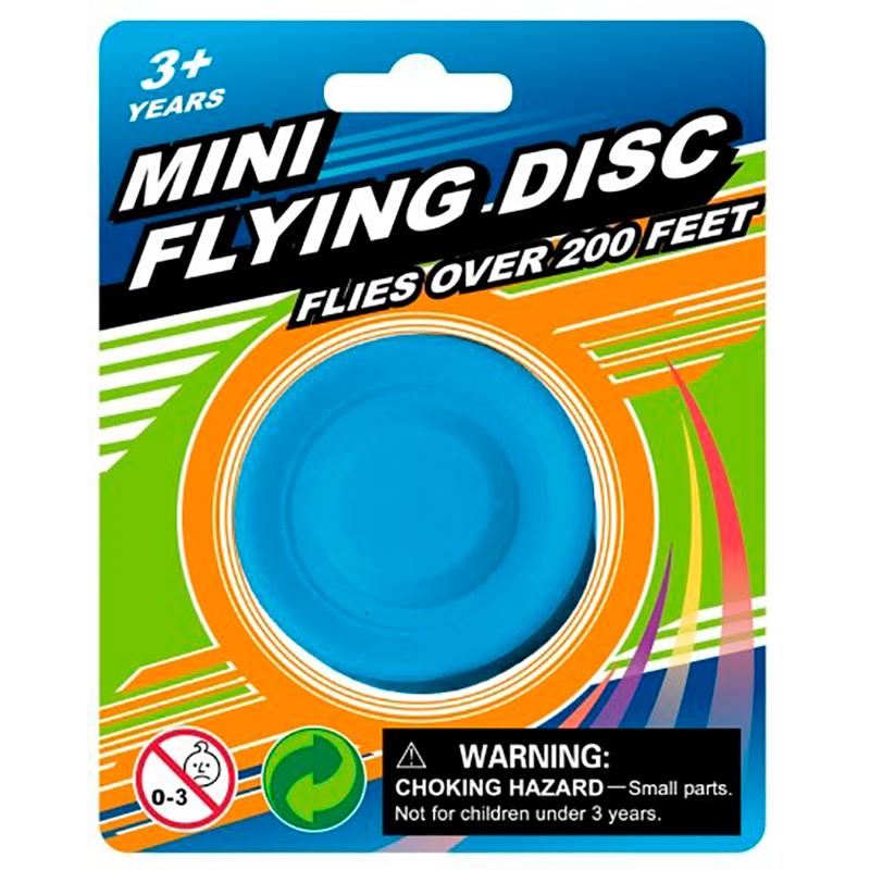 Robetoy Mini disc frisbee i blå farve, emballeret