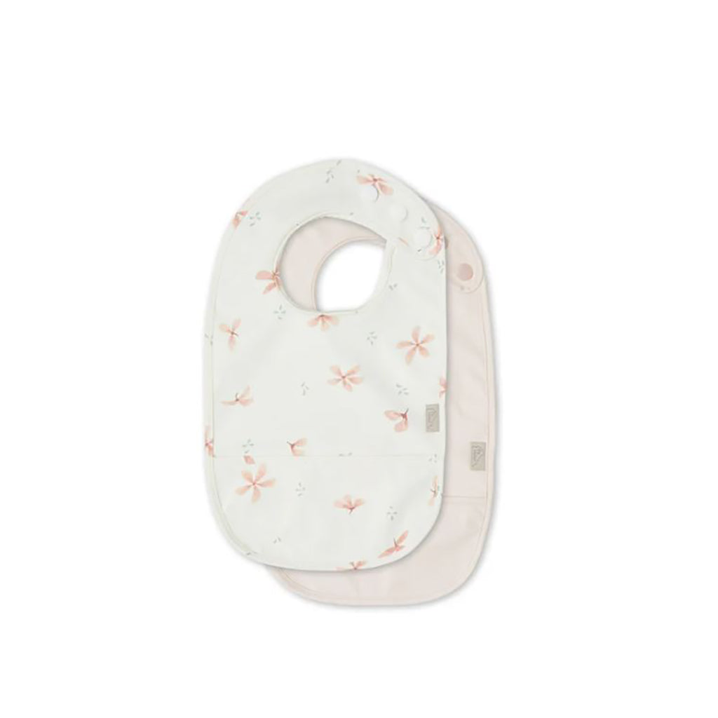 Cam Cam hagesmækker med lomme, 2-pak Windflower Creme, blødeste polyester