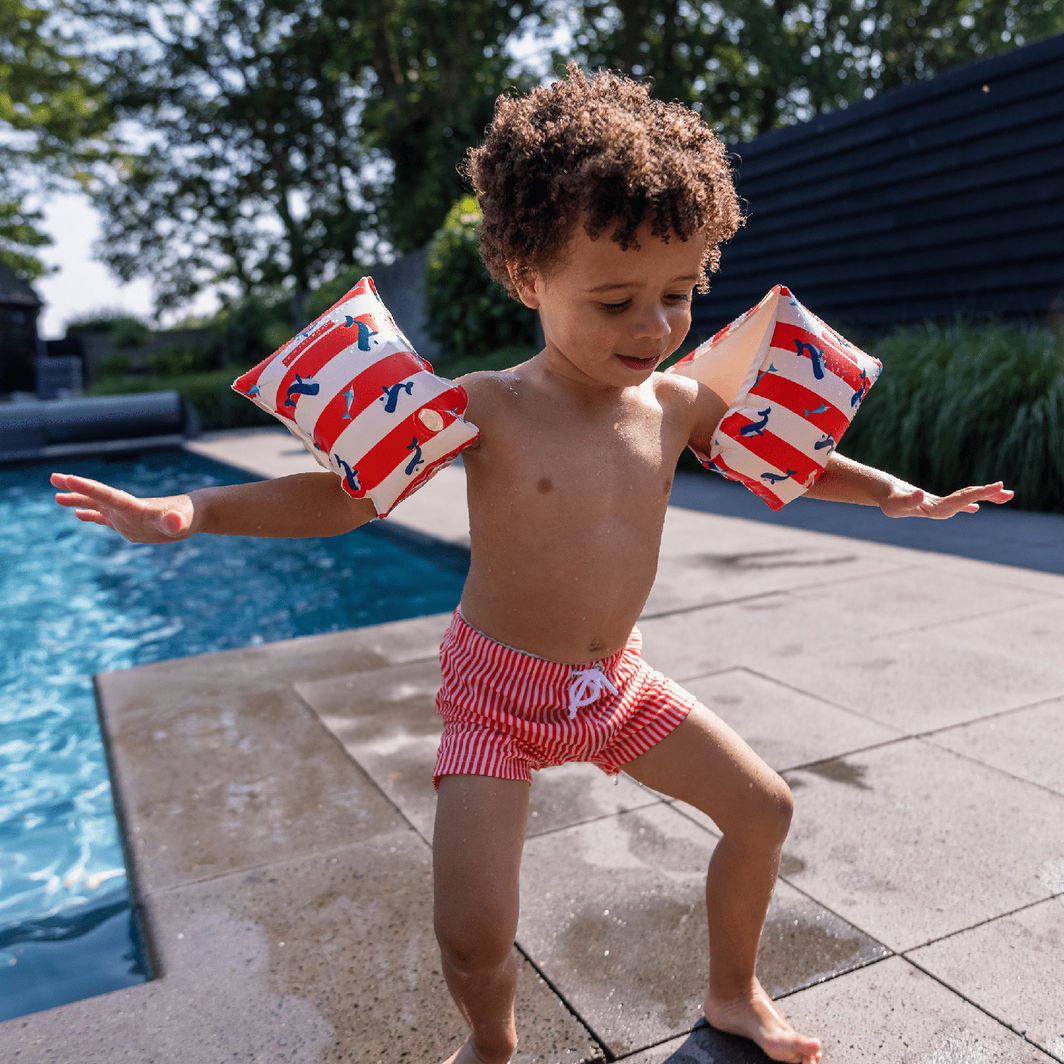 Swim Essentials, Badevinger 2-6 år - Ocean Stripes