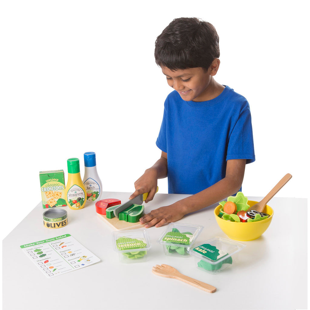 Melissa & Doug Lekemat i tre, Salatsett i tre