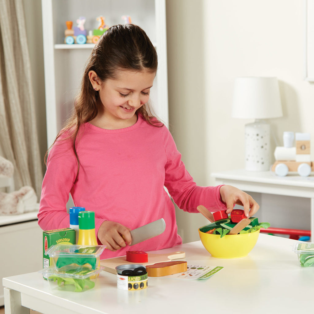 Melissa & Doug Lekemat i tre, Salatsett i tre