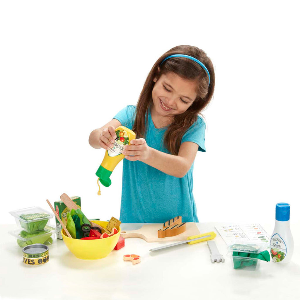 Melissa & Doug Lekemat i tre, Salatsett i tre