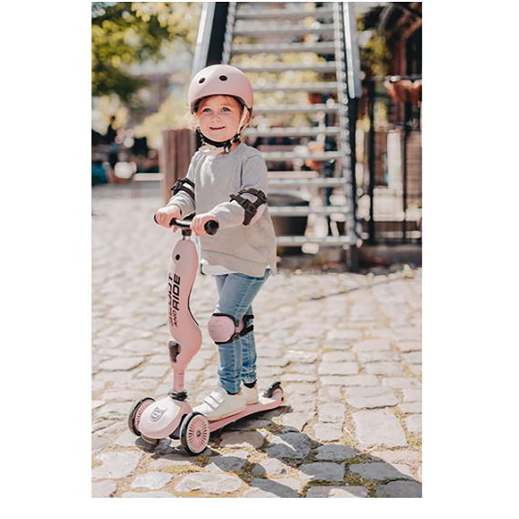 Scoot & Ride Beskyttelsesutstyr til sparkesykkel, Rose - Str. XXS-S