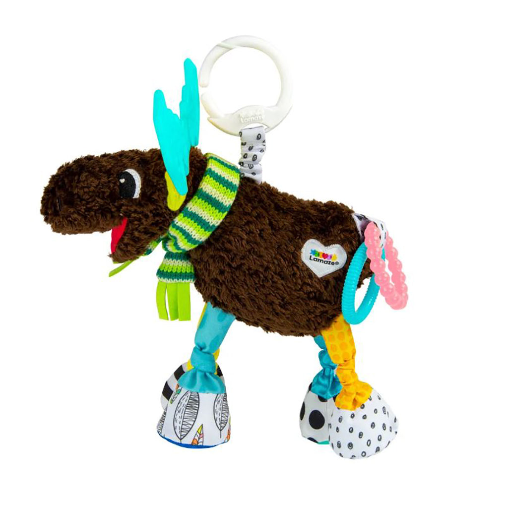 Lamaze aktivitetslegetøj, Mortimer The Moose brun elg hænger frit