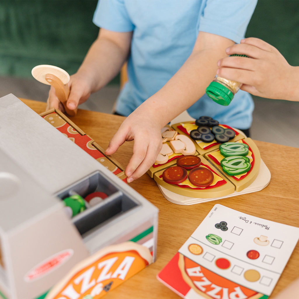 Melissa & Doug Lekemat, Lag din egen pizza - 41 deler
