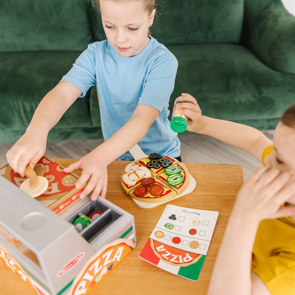 Melissa & Doug Lekemat, Lag din egen pizza - 41 deler