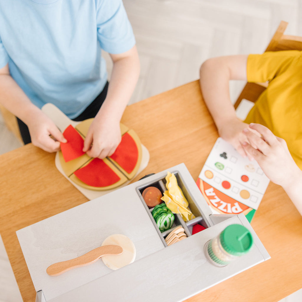 Melissa & Doug Lekemat, Lag din egen pizza - 41 deler
