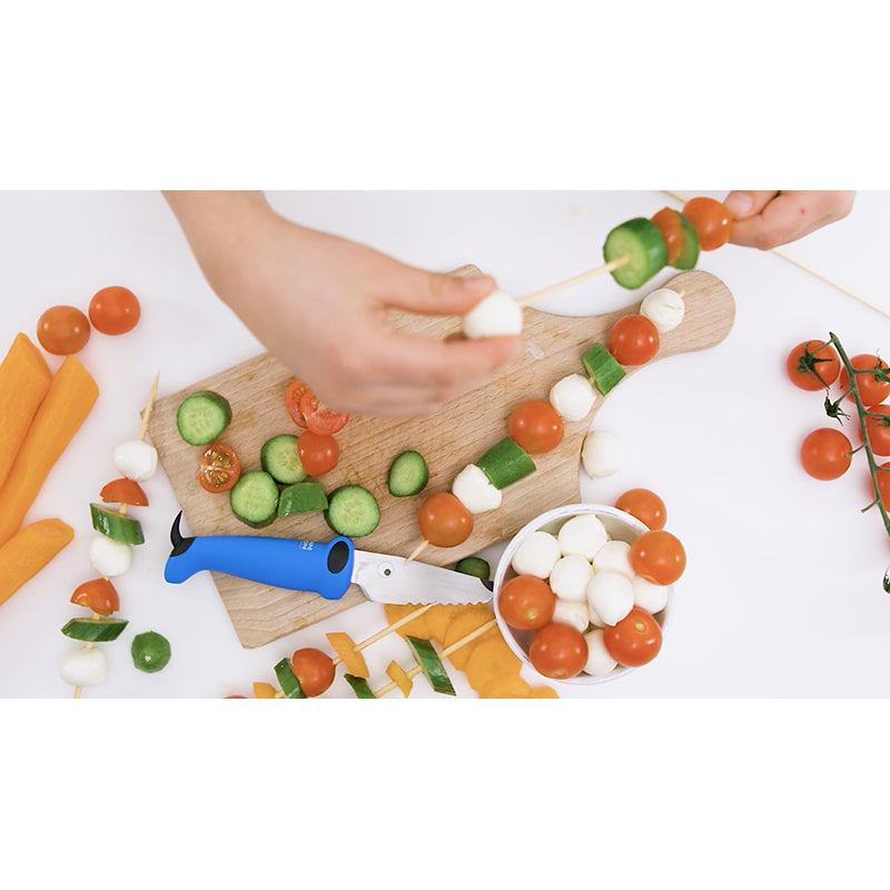 Kinderkitchen Kokkeknivsett for Barn, 2 deler - Grønn/blå