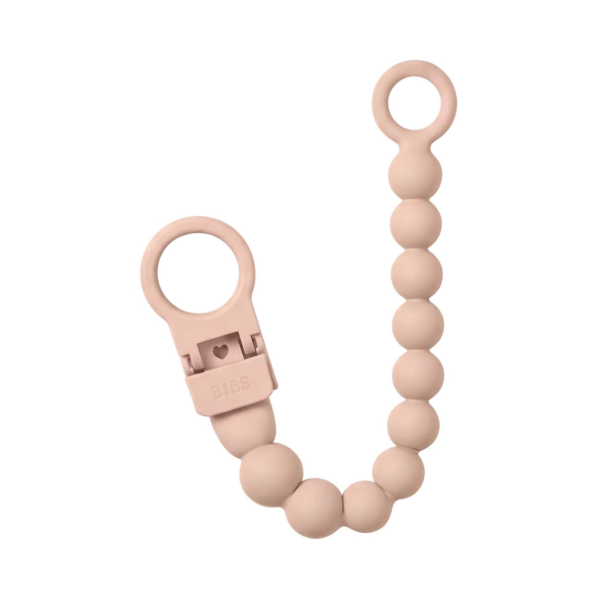 Bibs smokkesnor i silikon, Beaded – Blush