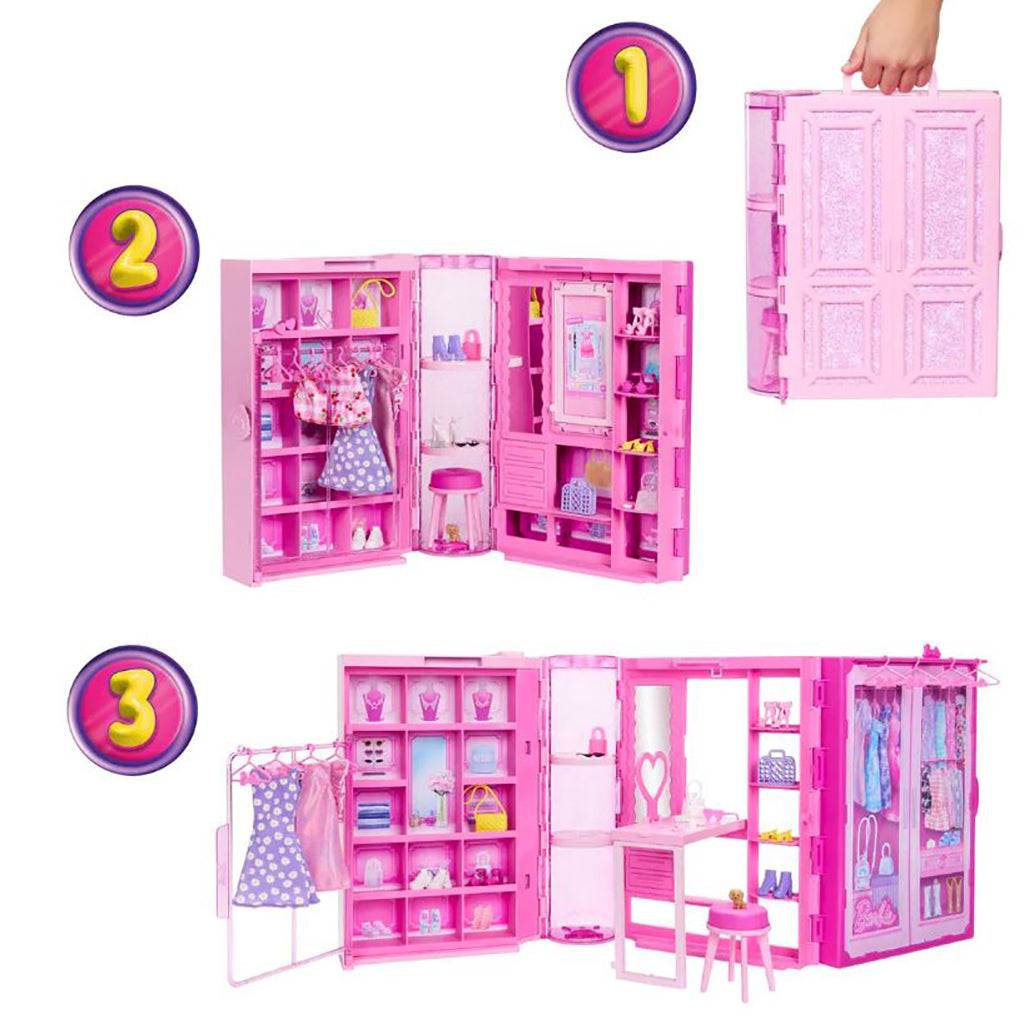 Barbie Fashion klesskap og én dukke