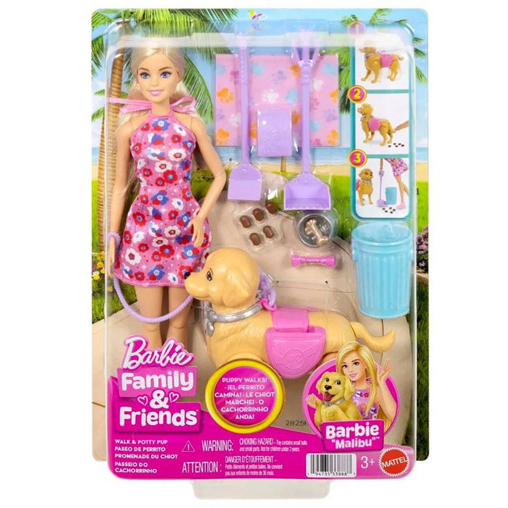 Barbie Walk & Potty Malibu