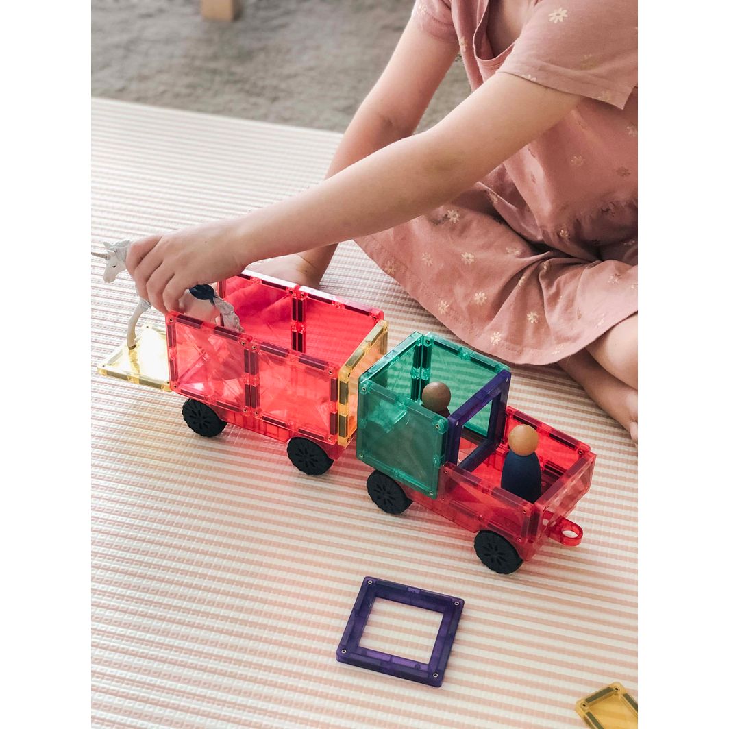 Connetix Motion Pack, Magnetisk byggesett med 24 deler – Rainbow