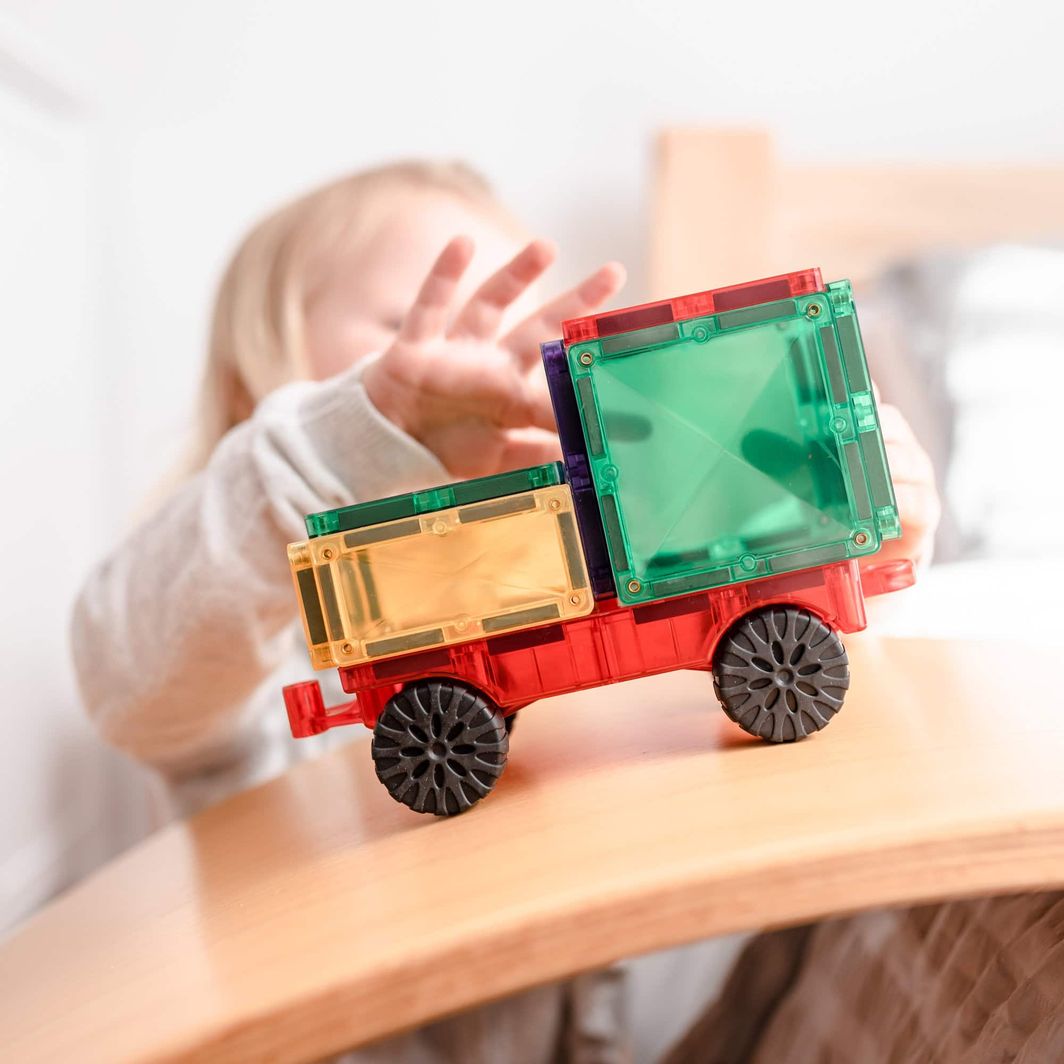 Connetix Motion Pack, Magnetisk byggesett med 24 deler - Rainbow