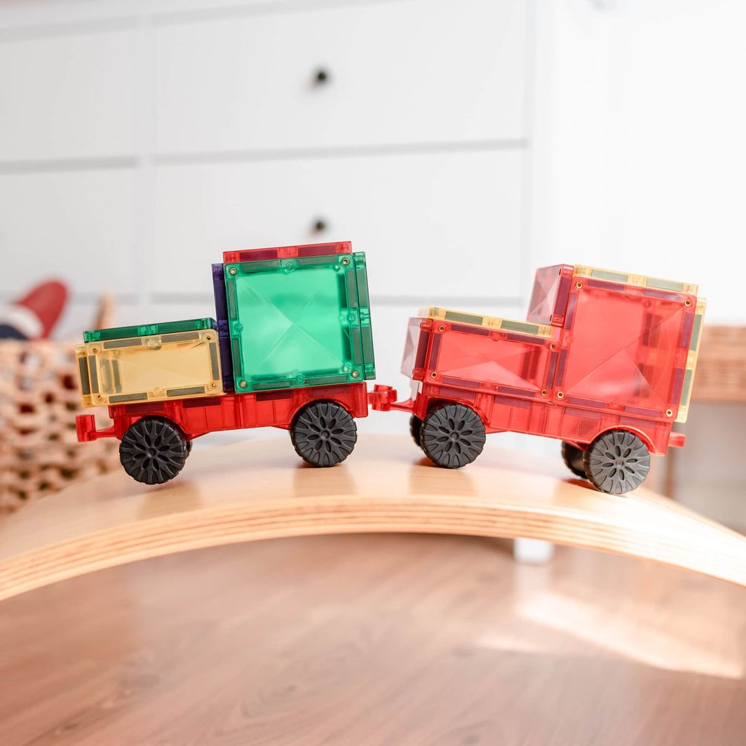 Connetix Motion Pack, Magnetisk byggesett med 24 deler – Rainbow