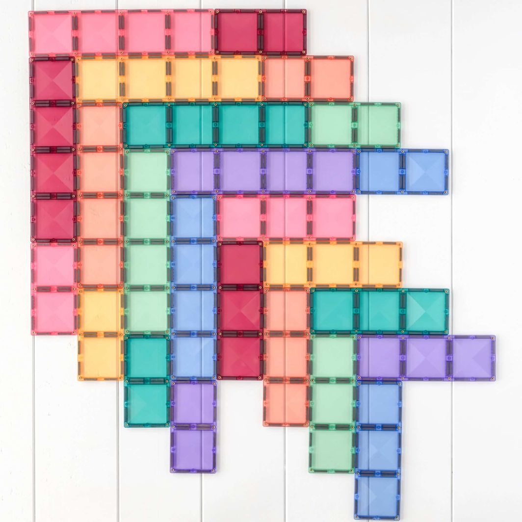 Connetix Ractangle Pack - magnetsett 24 deler - pastell