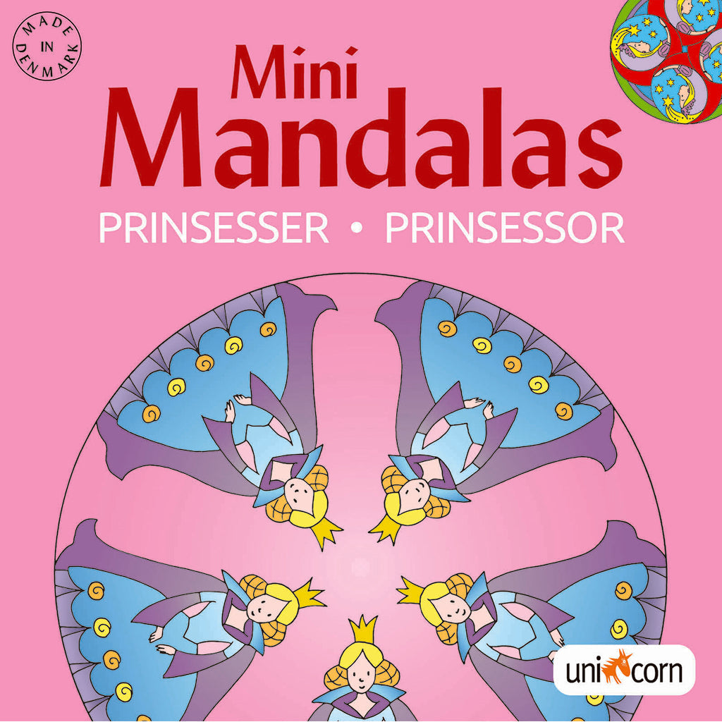 Mandalas malebog mini, prinsesser