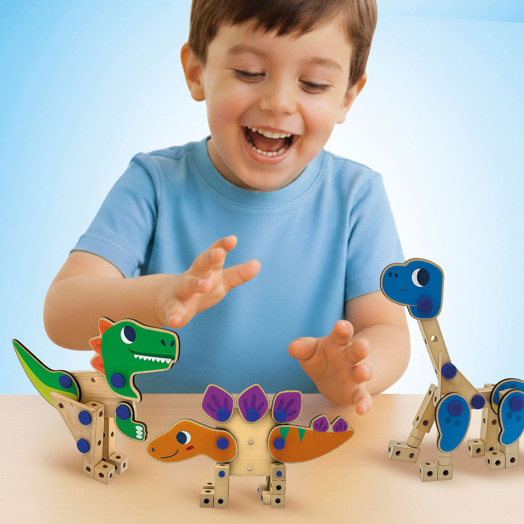 SES Creative Brix Junior, byggeleketøy - Dinosaurer