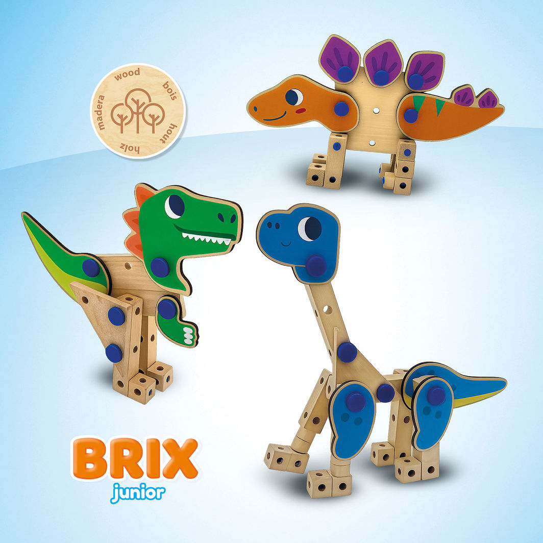 SES Creative Brix Junior, byggeleketøy - Dinosaurer