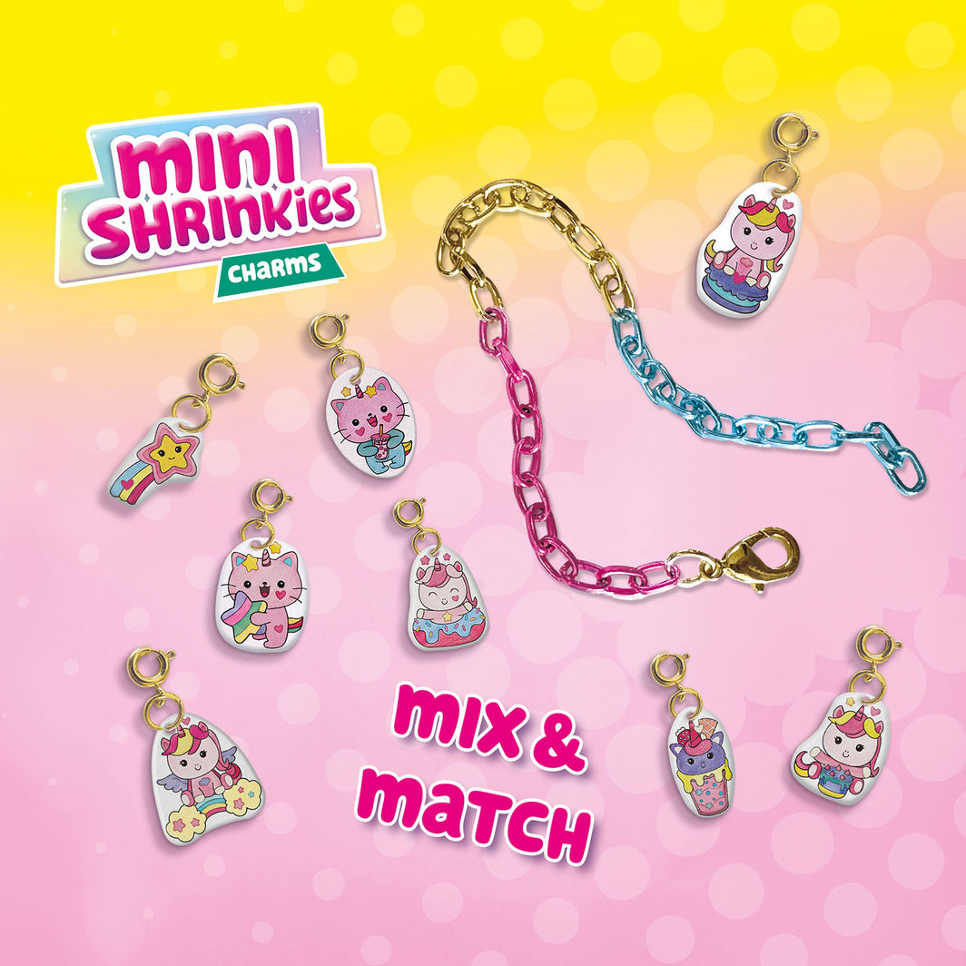 SES Creative Krympeplast, Mini Shrinkies - Søte enhjørninger