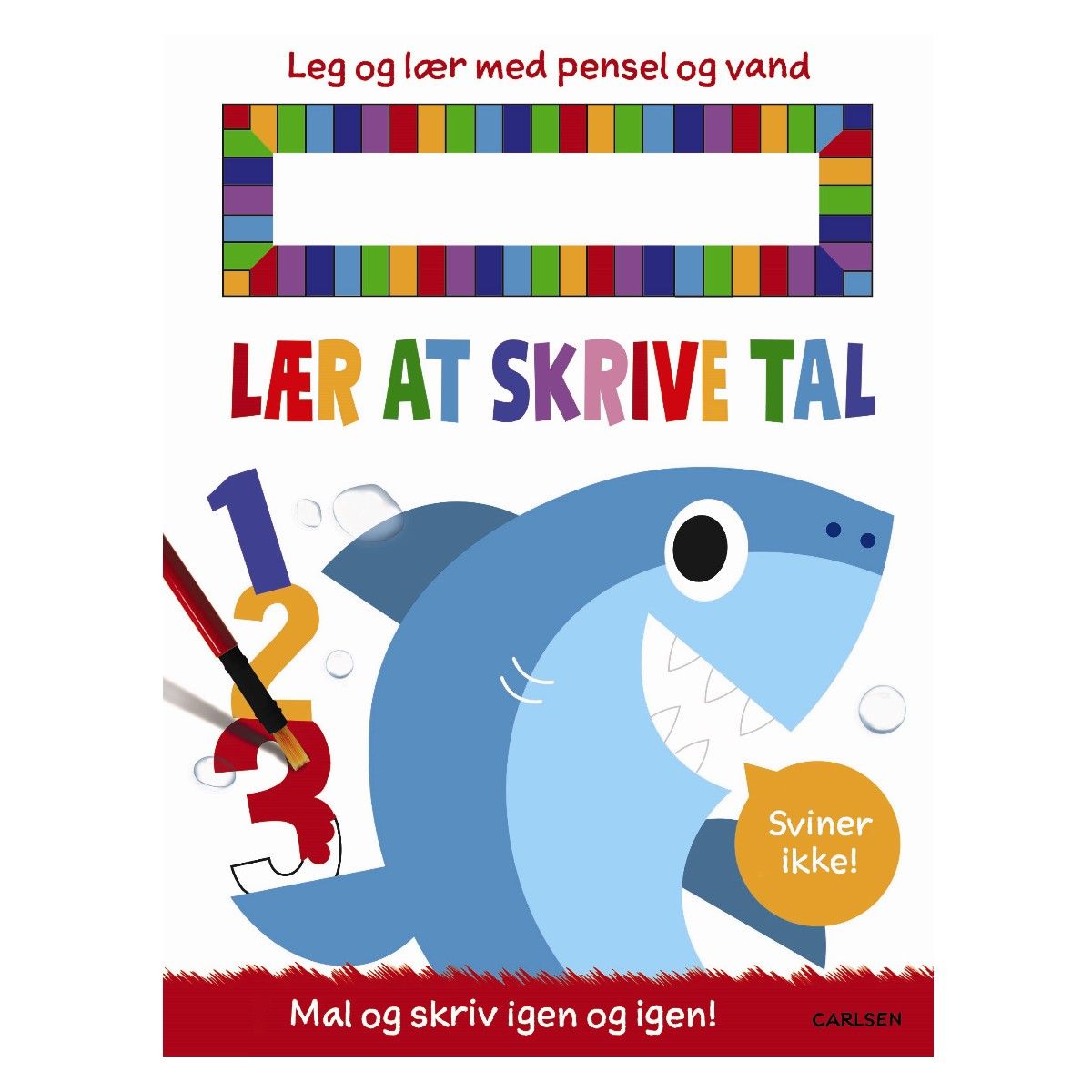 Lær å skrive tall, Lek og lær med pensel og vann
