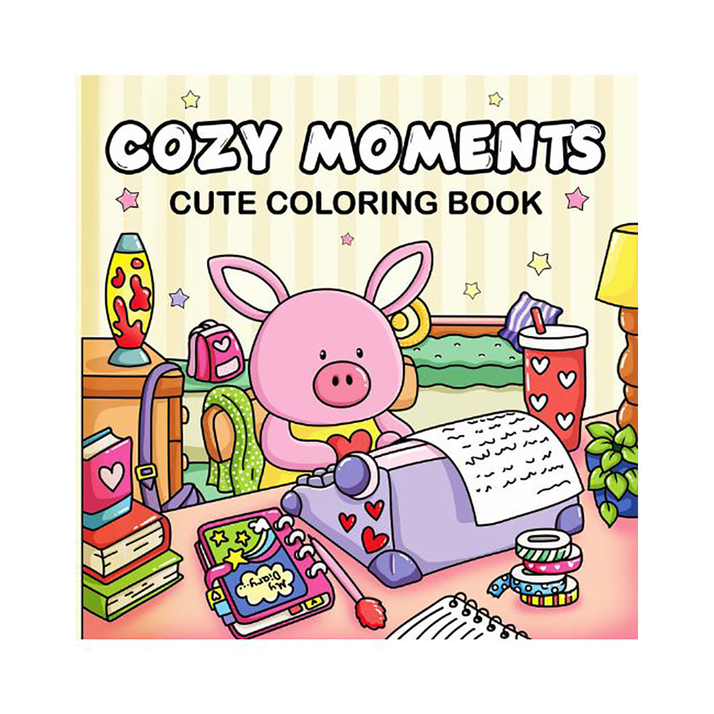 Cozy Moments malebog med nuttede dyr til mindfulness og afstresning