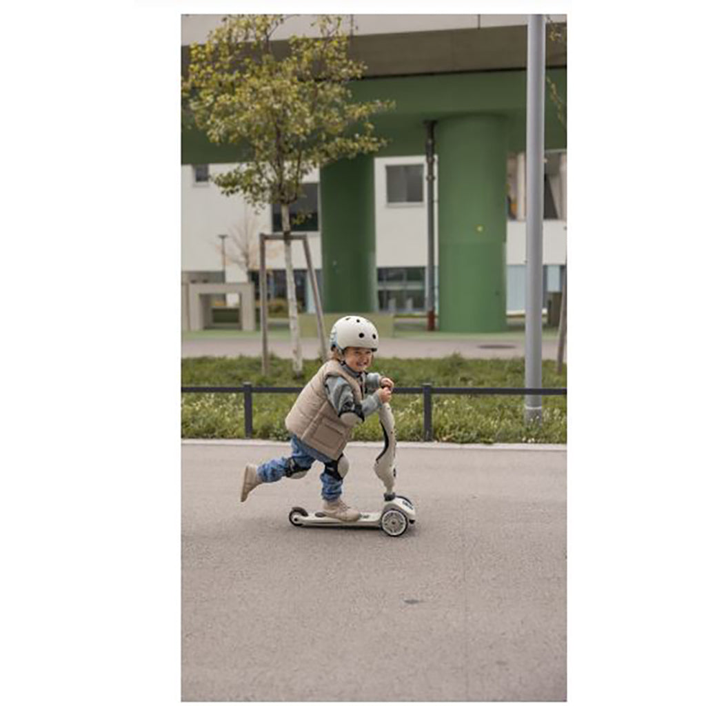 Scoot & Ride Beskyttelsesutstyr for løbehjul, Ash - Str. XXS-S