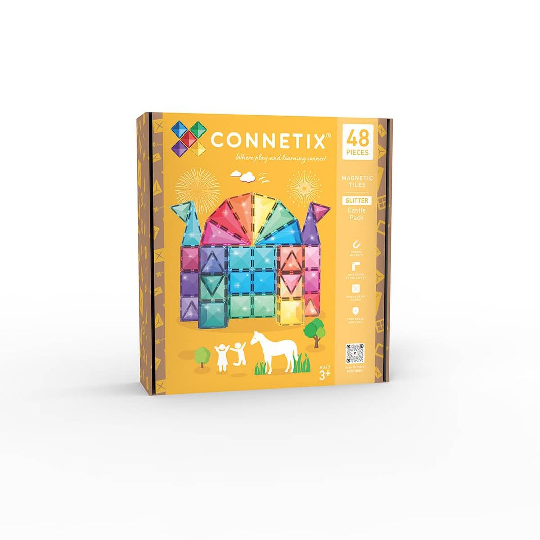 CONNETIX Connetix Glitter Castle Pack - magnetsett