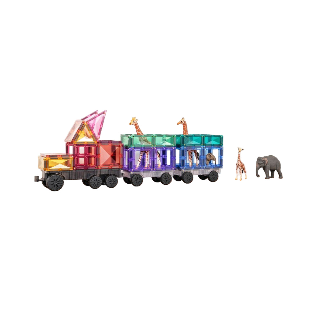 Connetix Transport Pack, Magnetisk byggesett med 50 deler - Pastell