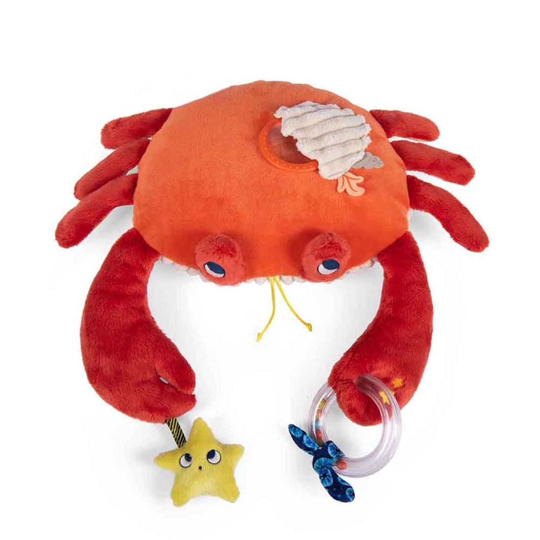 Moulin Roty aktivitetstøydyr, krabbe - 34 cm