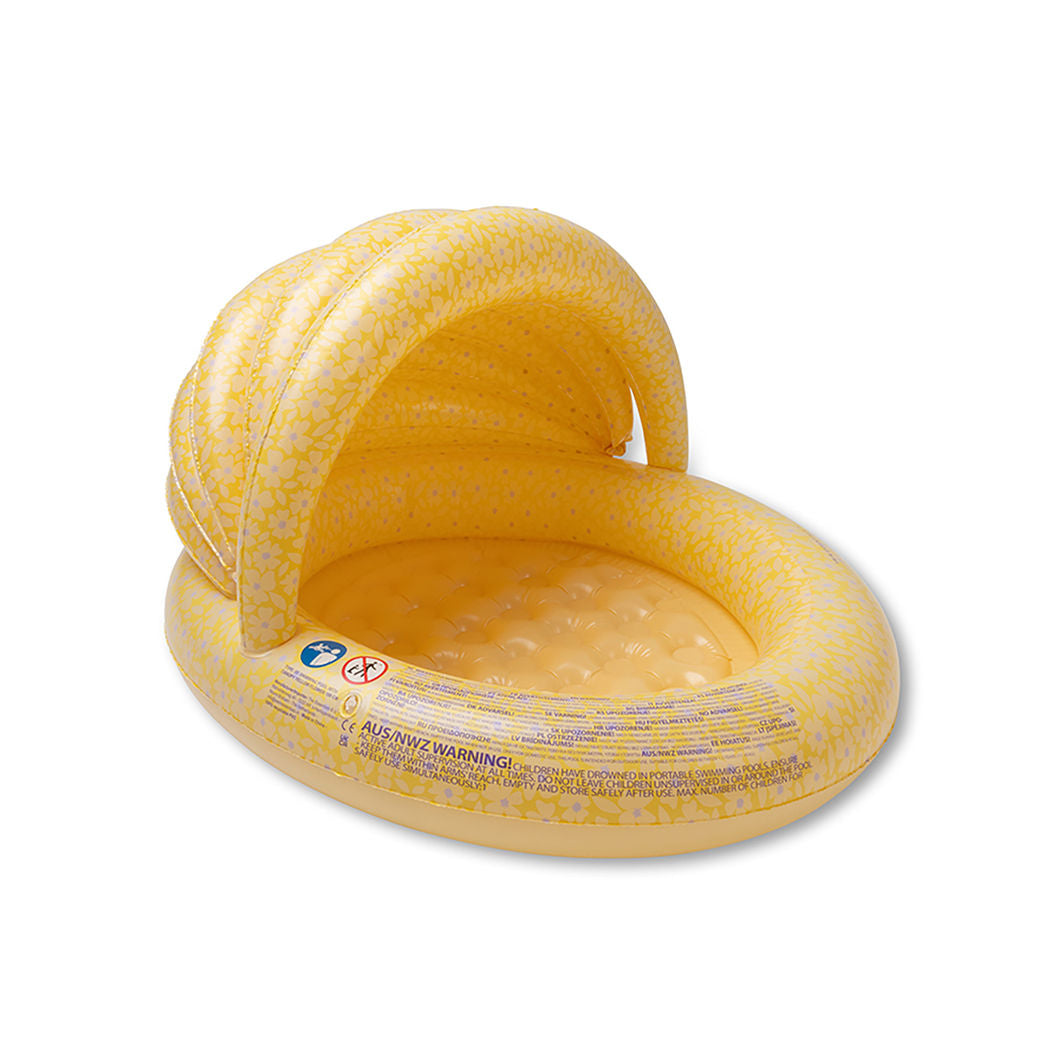 Swim Essentials, Badebassin med skygge 100 cm - Florish Yellow