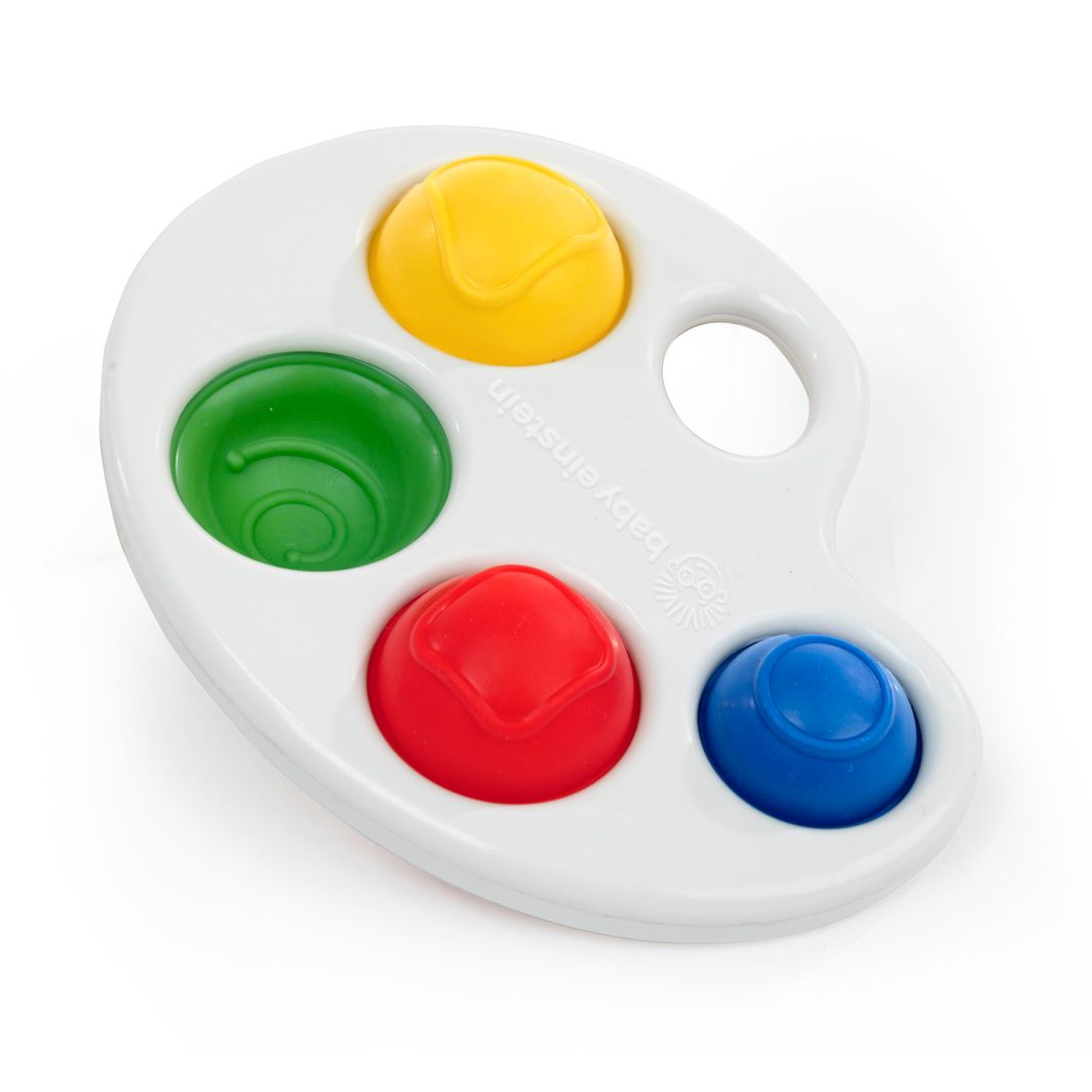 Baby Einstein Color Pop Palette sanselegetøj fra oven, hvid baggrund