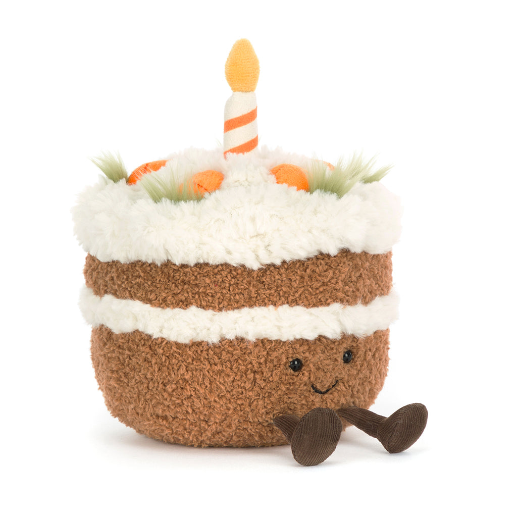 Jellycat bamse, Amuseables Carrot Cake – 15 cm
