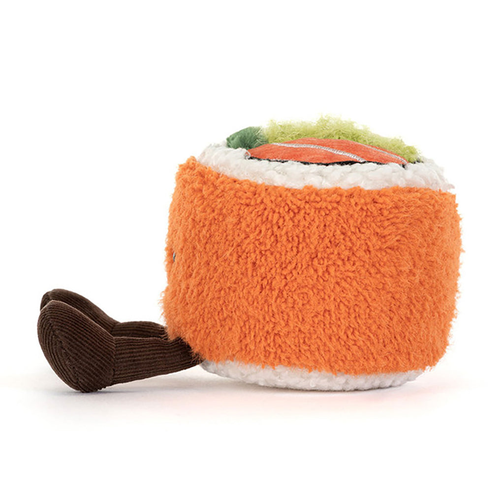 Jellycat bamse, Amuseables Codhi Californian sushi rulle – 9 cm